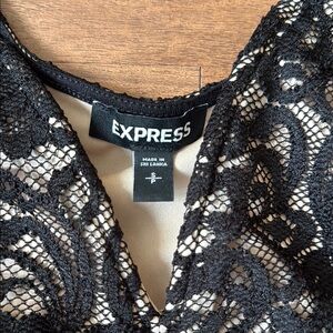 Express Black Lace Jumpsuit